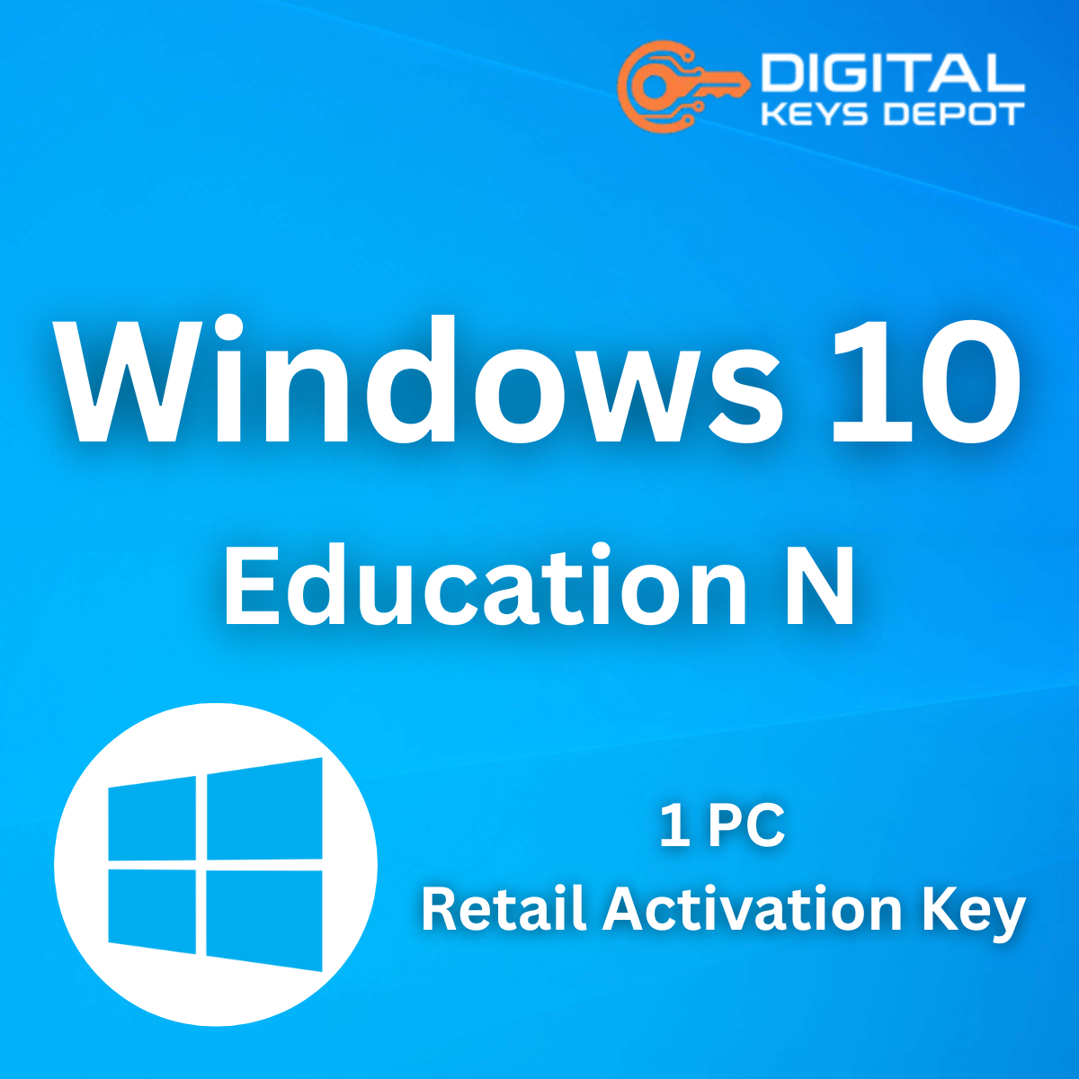 Windows 10 Education N Product Key 1 PC