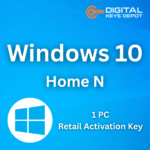 Windows 10 Home N Retail Product Key 1 PC