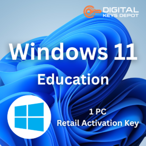 Windows 11 Education Retail Product Key 1 PC