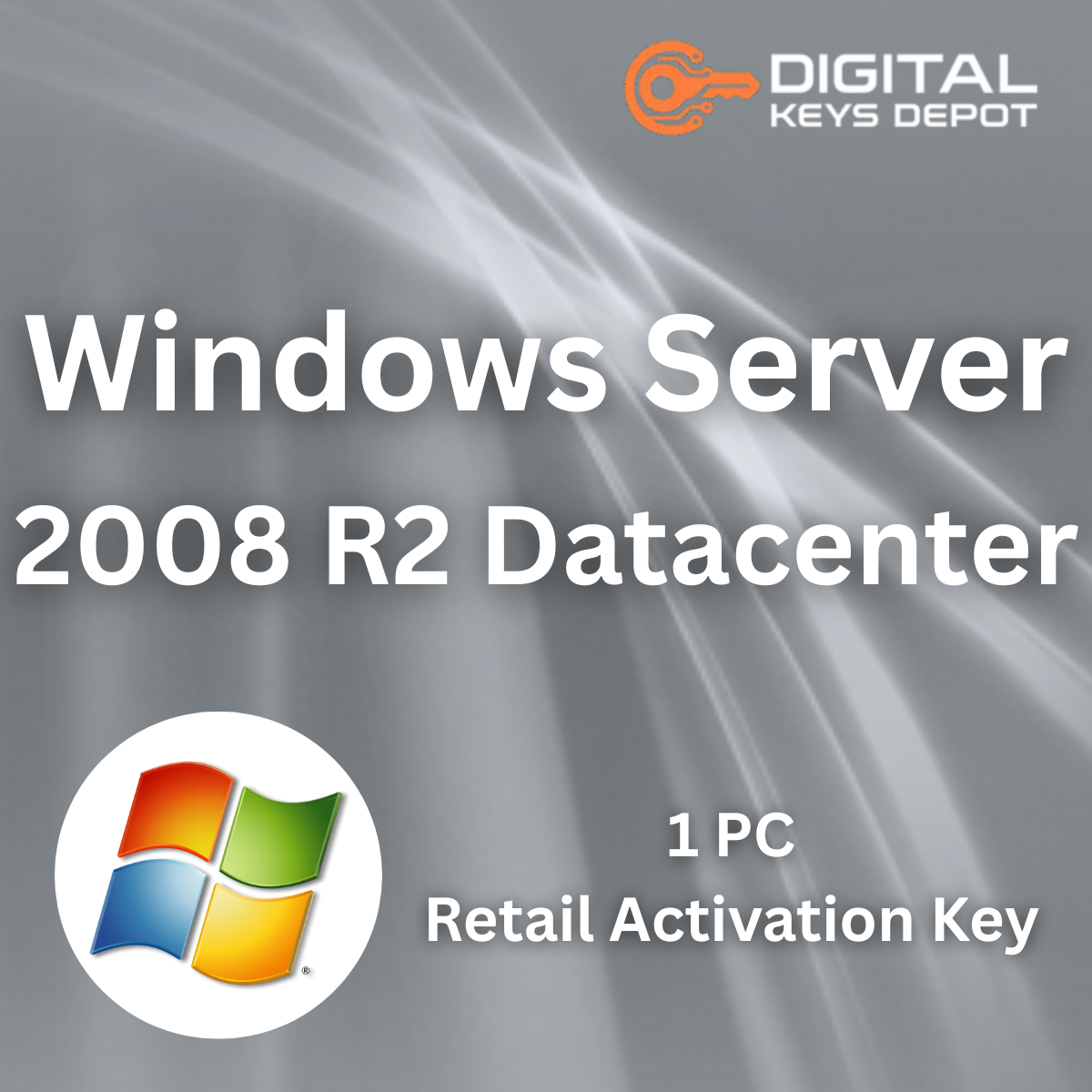 Windows Server 2008 R2 Datacenter Retail Product Key 1 PC