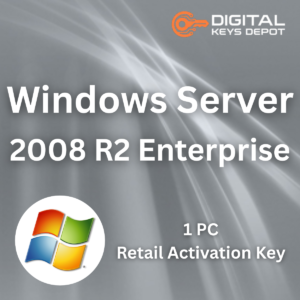 Windows Server 2008 R2 Enterprise Retail Product Key 1 PC