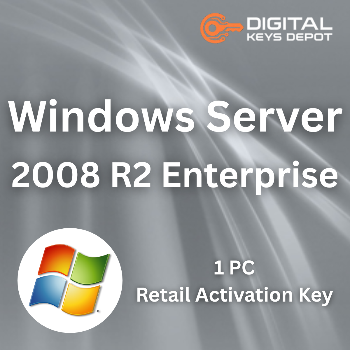 Windows Server 2008 R2 Enterprise Retail Product Key 1 PC