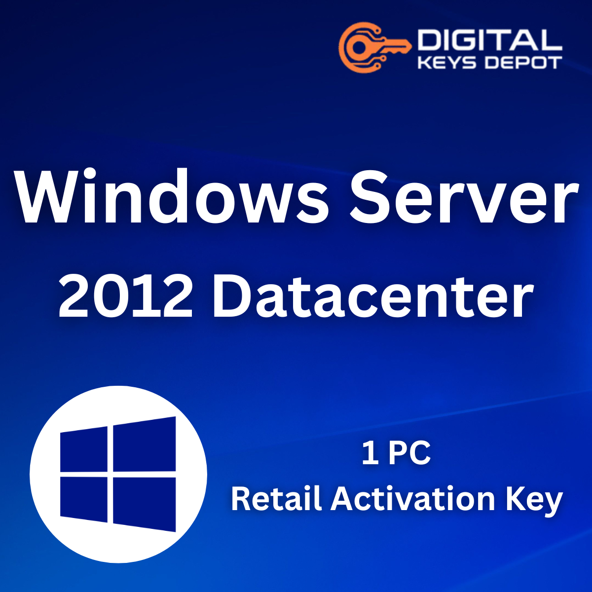 Windows Server 2012 Datacenter Retail Product Key 1 PC