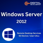 Windows Server 2012 Remote Desktop Services 50 Device - User CALs Product Key