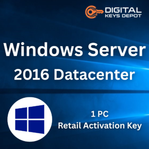 Windows Server 2016 Datacenter Retail Product Key 1 PC