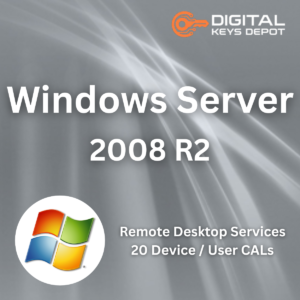 Windows Server 2008 R2 Remote Desktop Services 20 Device - User CALs Product Key
