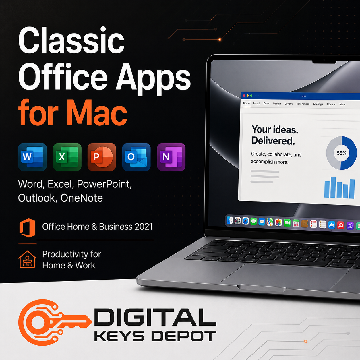 Classic Office Apps for Mac – Word, Excel, PowerPoint, Outlook, OneNote
