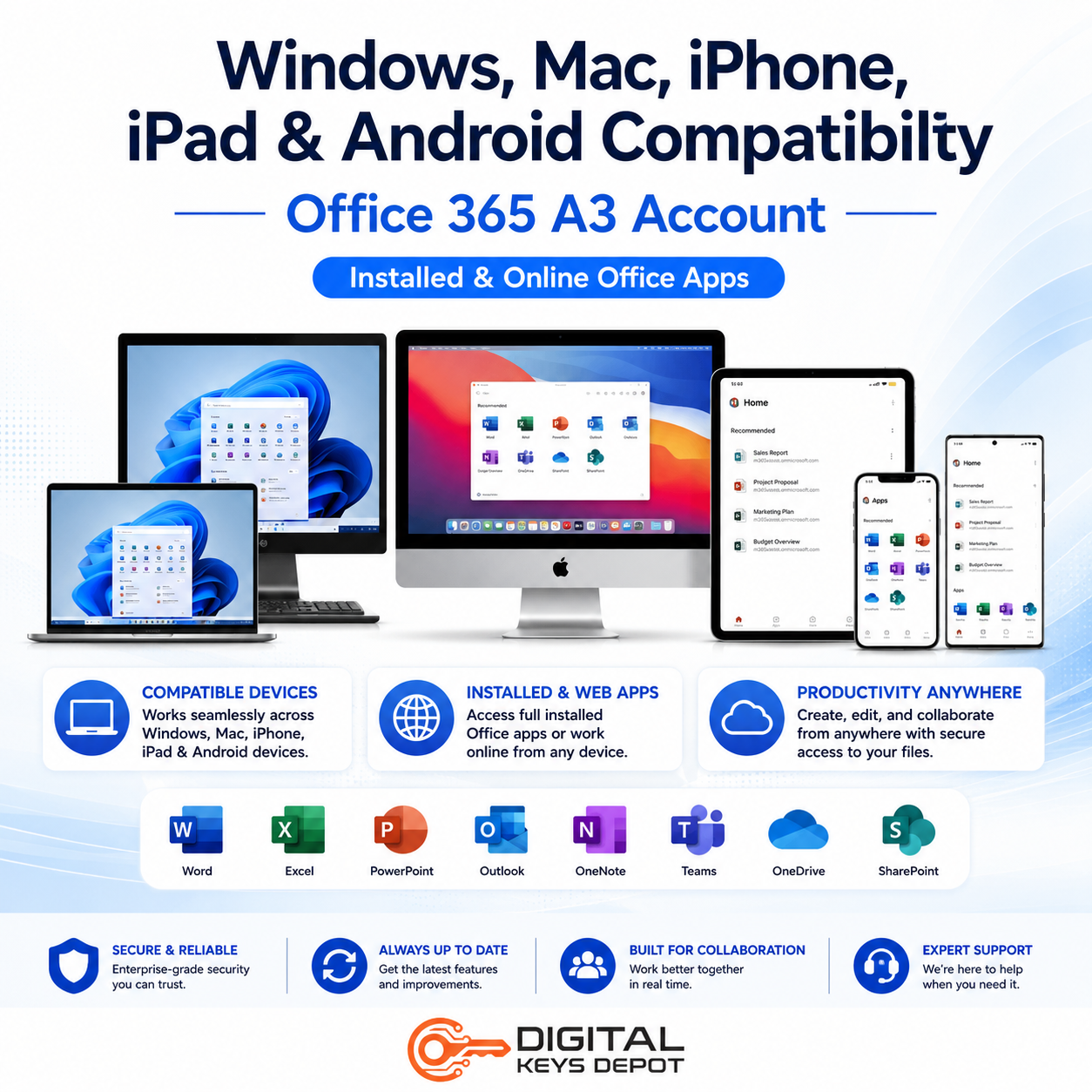 Installed and Online Office Apps Access