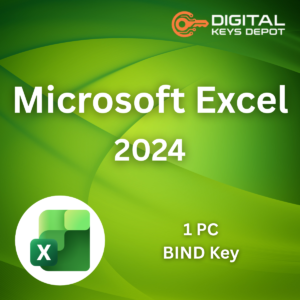 Microsoft Excel 2024 BIND Key 1 PC