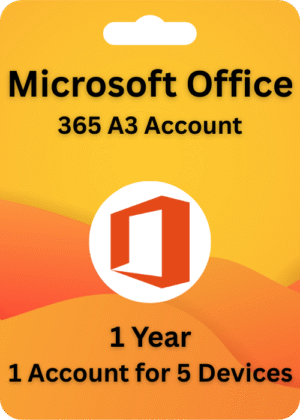 Microsoft Office 365 A3 Account 1 Year Subscription