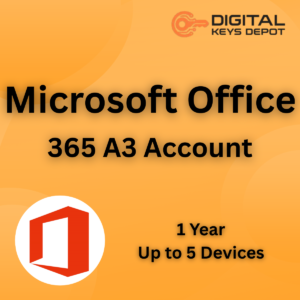 Microsoft Office 365 A3 Account 1 Year Up to 5 Devices