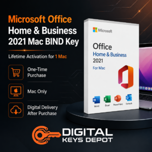 Microsoft Office Home & Business 2021 Mac BIND Key – Lifetime Activation for 1 Mac