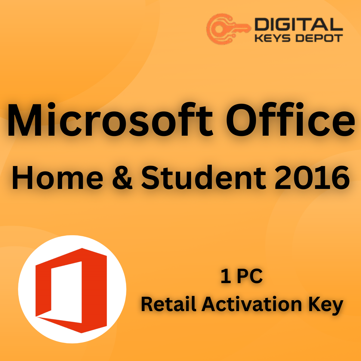Microsoft Office Home and Student 2016 Retail Product Key 1 PC