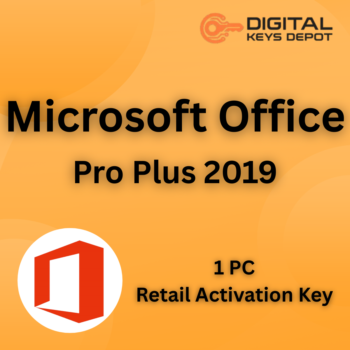 Microsoft Office Pro Plus 2019 Retail Product Key 1 PC