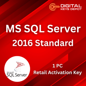 Microsoft SQL Server 2016 Standard Product Key 1 PC