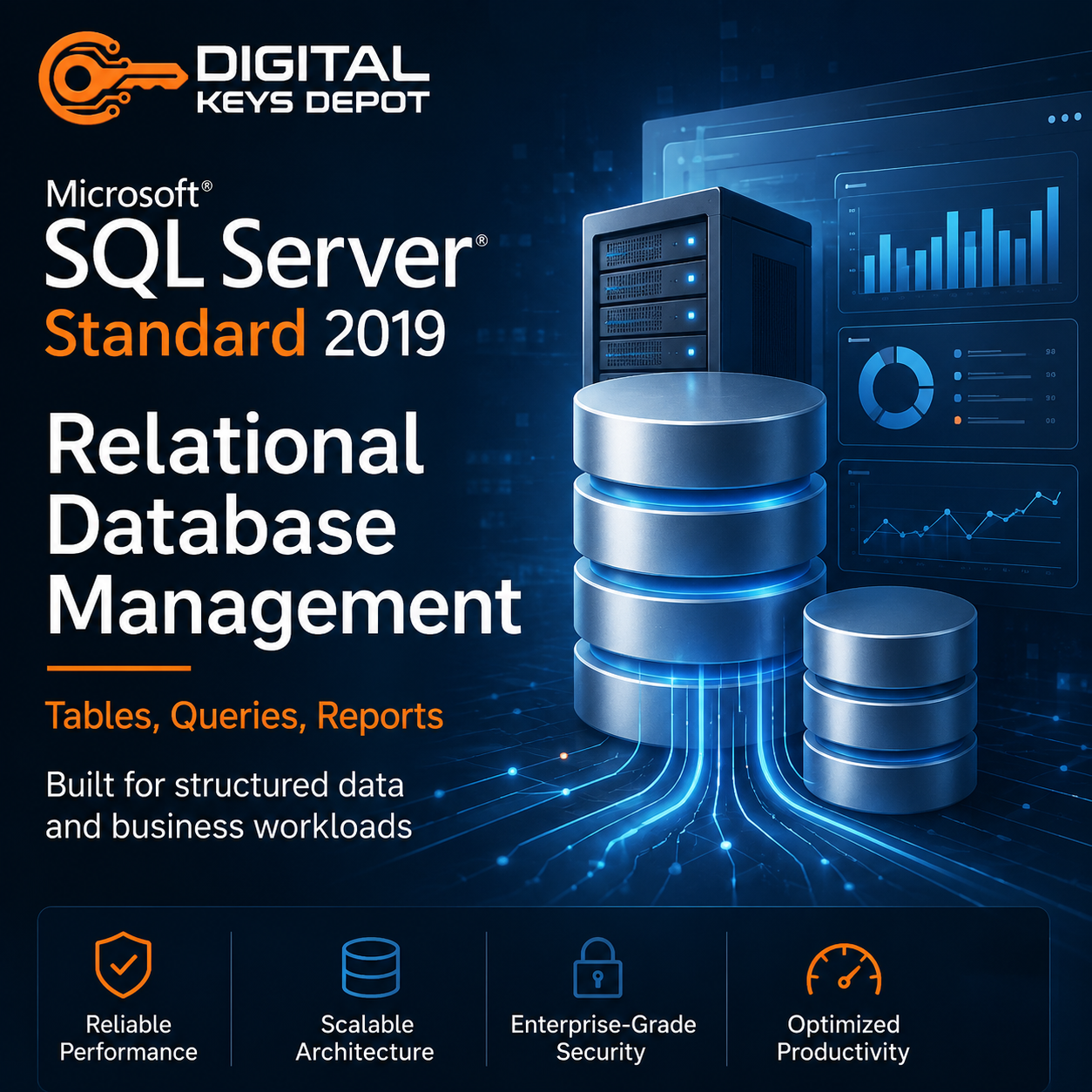 SQL Server Standard 2019 relational database management software