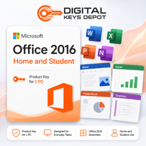 Microsoft Office 2016 Home and Student Product Key for 1 PC