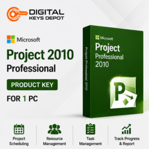 Microsoft Project 2010 Professional product key for 1 PC