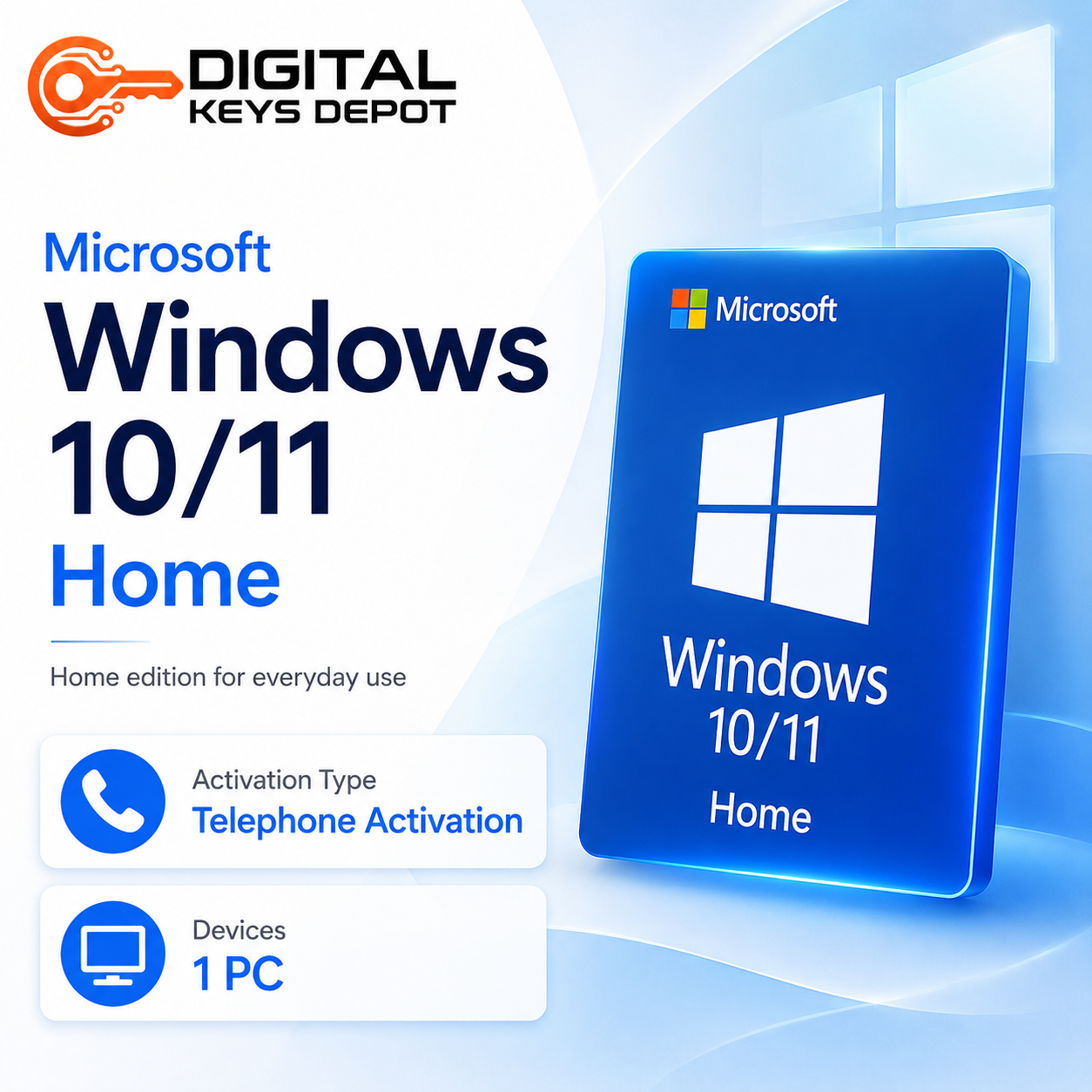 Microsoft Windows 10/11 Home edition for everyday use Microsoft Windows 10/11 Home edition for everyday use