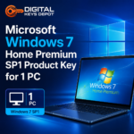 Microsoft Windows 7 Home Premium SP1 Product Key for 1 PC