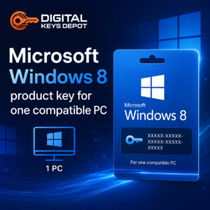 Microsoft Windows 8 product key for one compatible PC