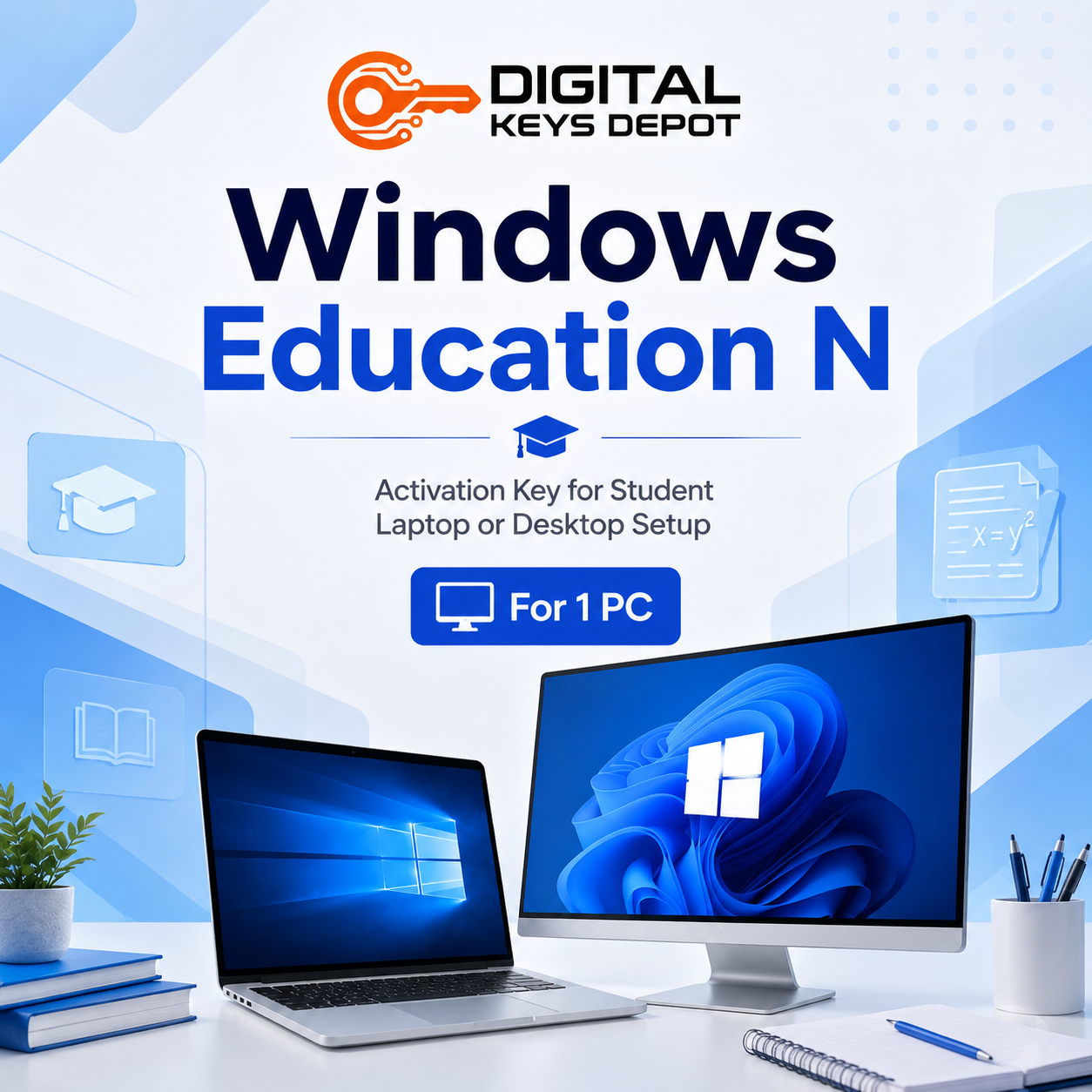 Windows Education N activation key for student laptop or desktop setup