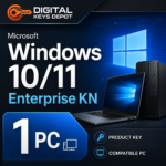 Microsoft Windows 10/11 Enterprise KN product key for 1 compatible PC