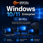 Microsoft Windows 10/11 Enterprise product key for 20 compatible PCs