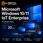 Microsoft Windows 10/11 IoT Enterprise product key for 20 compatible PCs