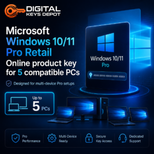 Microsoft Windows 10/11 Pro 5 PC activation