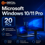 Microsoft Windows 10/11 Pro product key for 20 compatible PCs
