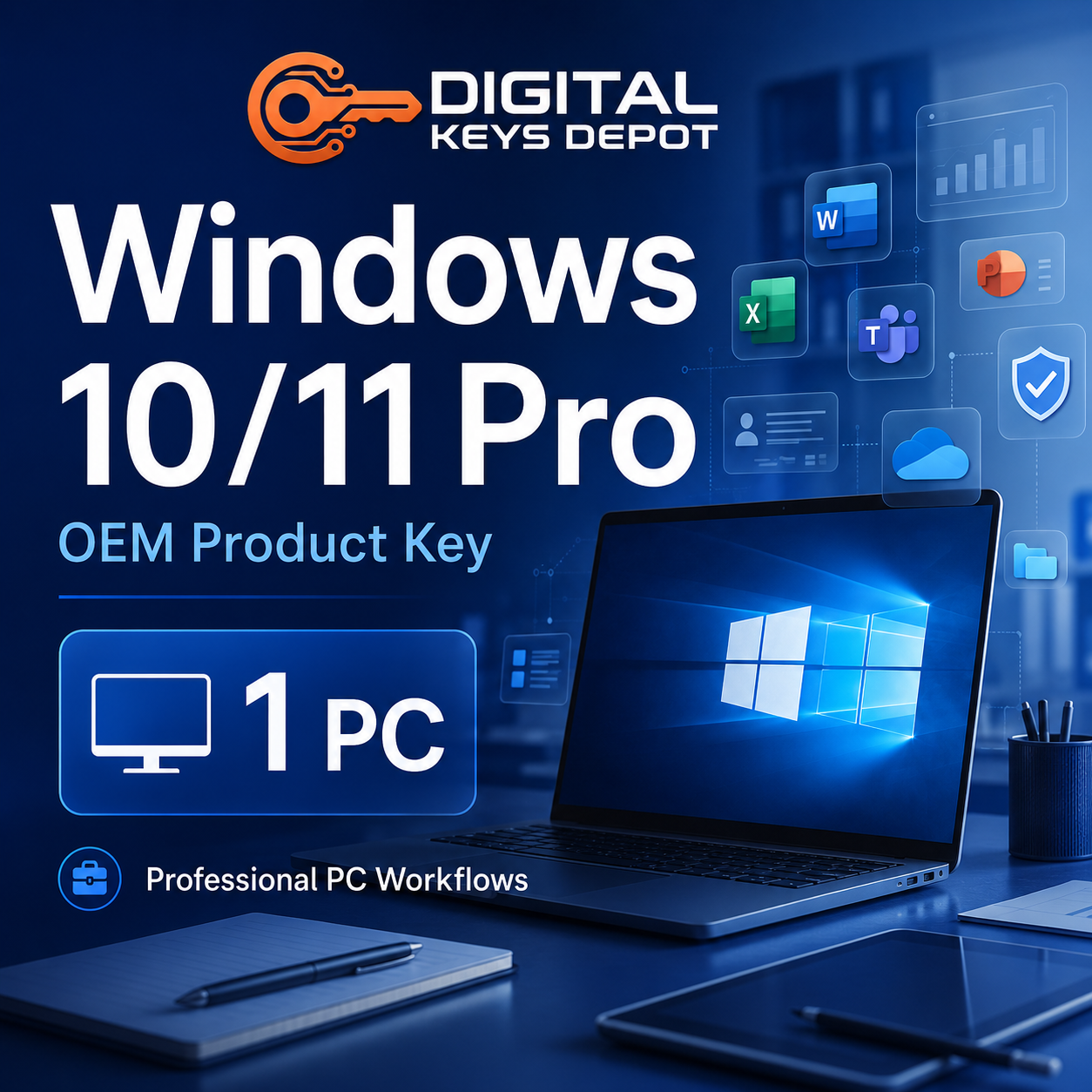 Microsoft Windows 10/11 Pro product key for professional PC workflows