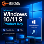 Microsoft Windows 10/11 S Product Key Retail Online for 5 compatible PCs