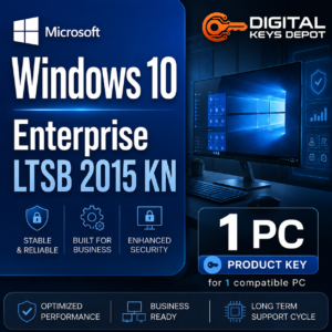 Microsoft Windows 10 Enterprise LTSB 2015 KN product key for 1 compatible PC