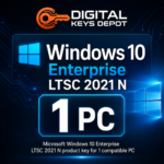 Microsoft Windows 10 Enterprise LTSC 2021 N product key for 1 compatible PC