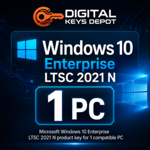Microsoft Windows 10 Enterprise LTSC 2021 N product key for 1 compatible PC