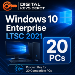 Microsoft Windows 10 Enterprise LTSC 2021 product key for 20 compatible PCs