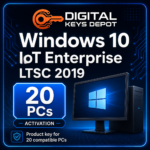 Microsoft Windows 10 IoT Enterprise LTSC 2019 product key for 20 compatible PCs