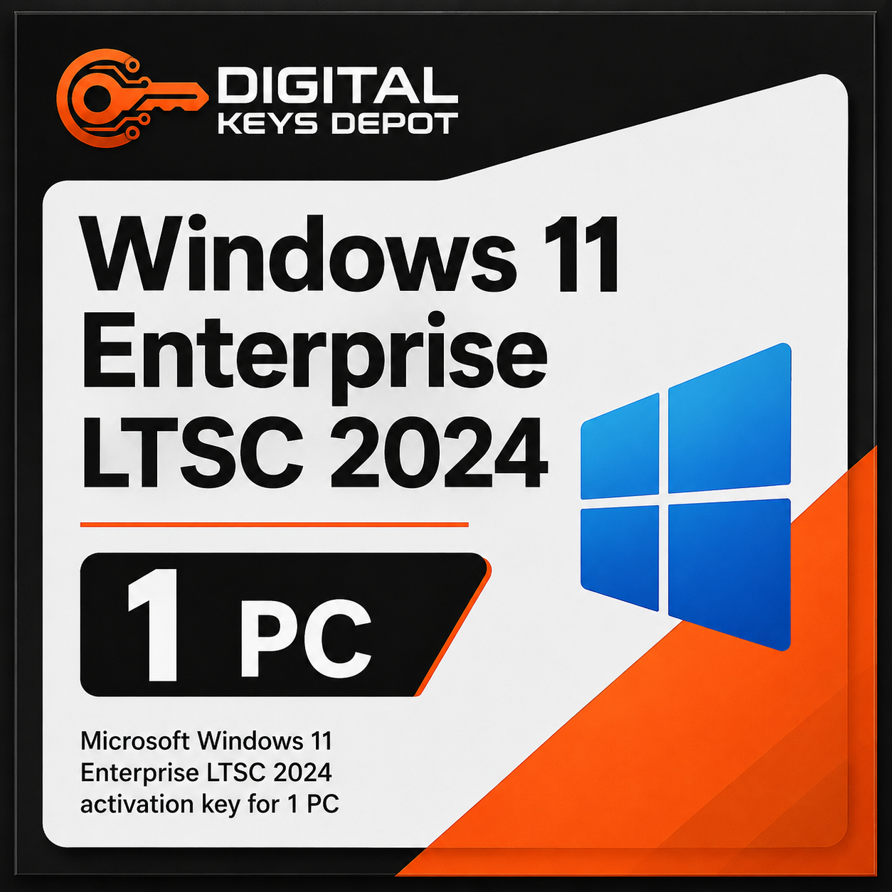 Microsoft Windows 11 Enterprise LTSC 2024 activation key for 1 PC