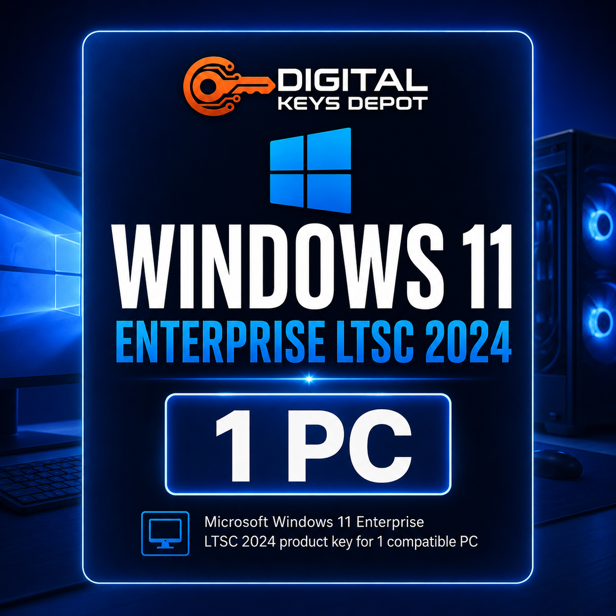 Microsoft Windows 11 Enterprise LTSC 2024 product key for 1 compatible PC