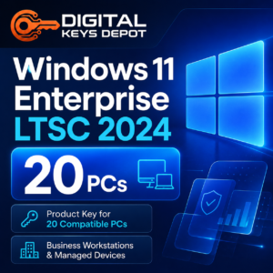 Microsoft Windows 11 Enterprise LTSC 2024 product key for 20 compatible PCs