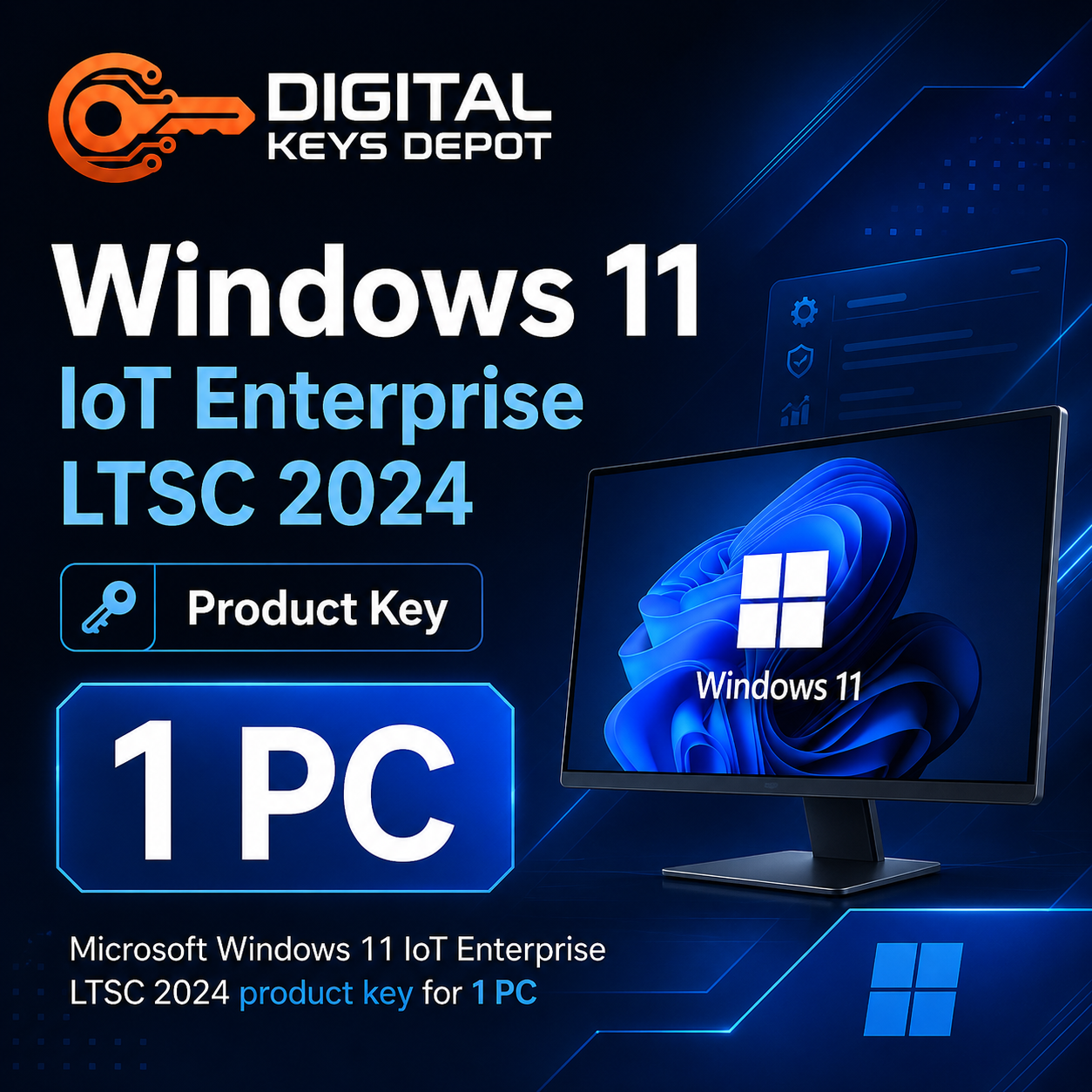 Microsoft Windows 11 IoT Enterprise LTSC 2024 product key for 1 PC