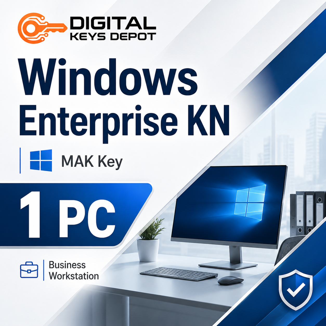 Microsoft Windows Enterprise KN MAK key for one business workstation