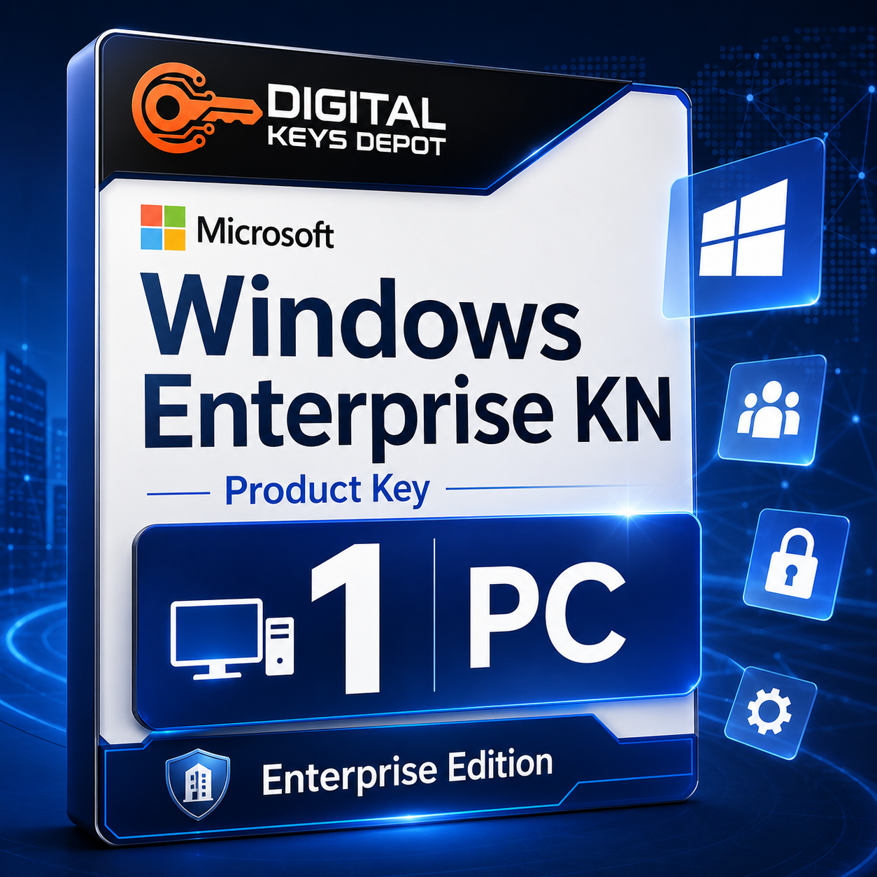 Microsoft Windows Enterprise KN product key for 1 PC