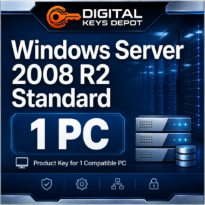Microsoft Windows Server 2008 R2 Standard product key for 1 compatible PC