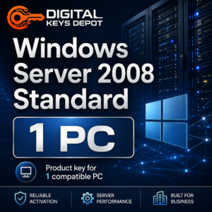Microsoft Windows Server 2008 Standard product key for 1 compatible PC