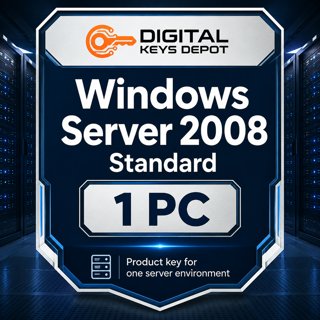Microsoft Windows Server 2008 Standard product key for one server environment