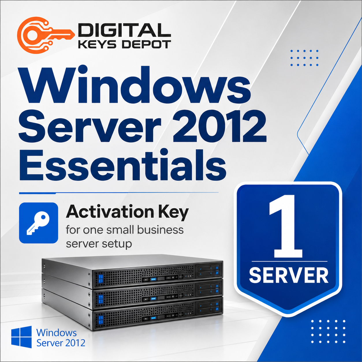 Microsoft Windows Server 2012 Essentials activation key for one small business server setup Microsoft Windows Server 2012 Essentials activation key for one small business server setup