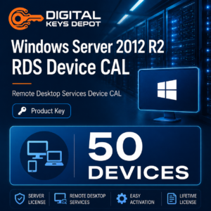 Microsoft Windows Server 2012 R2 Remote Desktop Services Device CAL for 50 devices