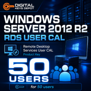Microsoft Windows Server 2012 R2 Remote Desktop Services User CAL for 50 users